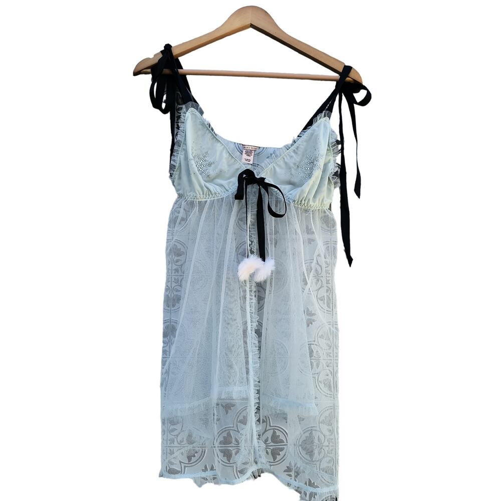 Victoria Secret baby blue baby doll dress size XL